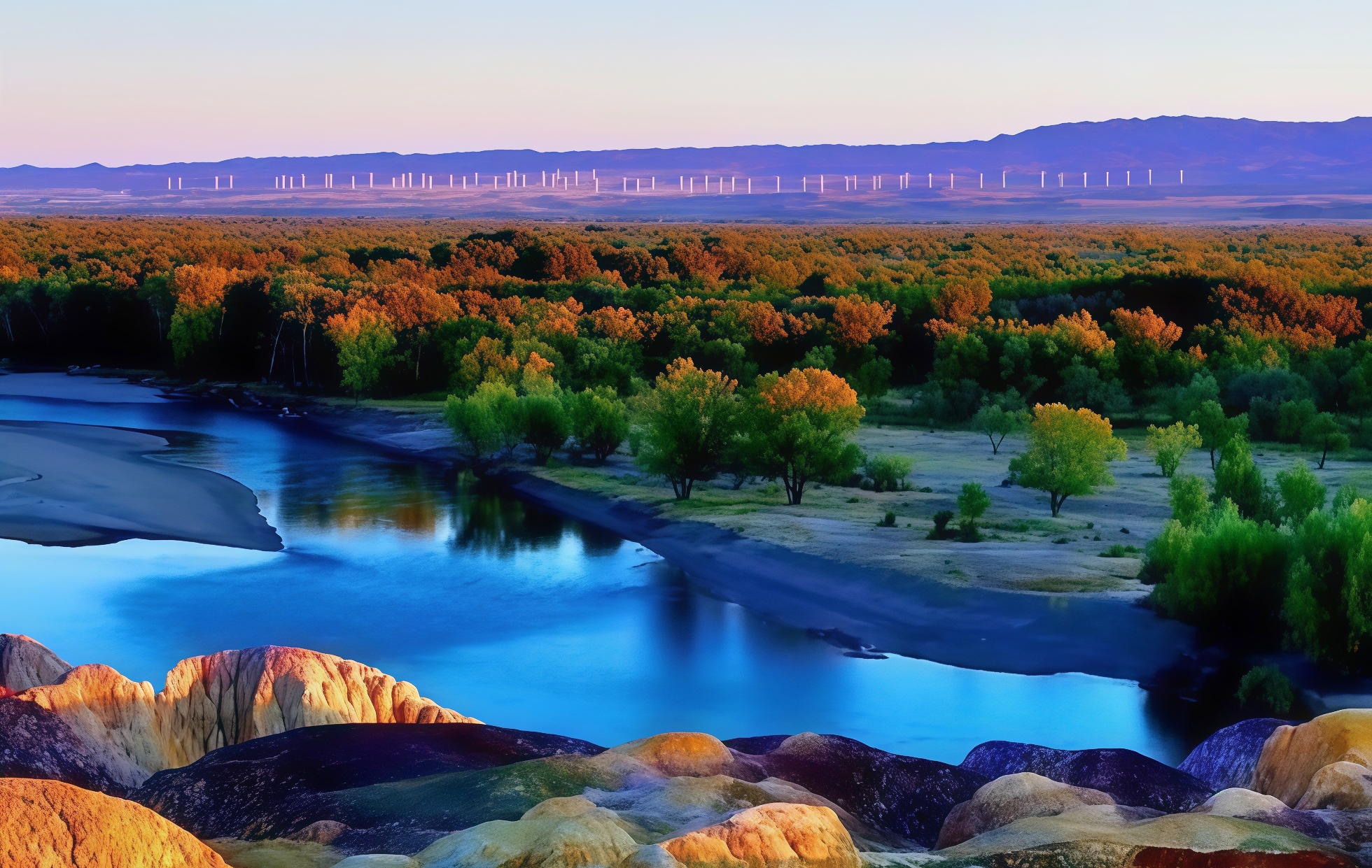 Wucaitan: God's Spilled Palette—A Fantastical Realm Divided by a River-4