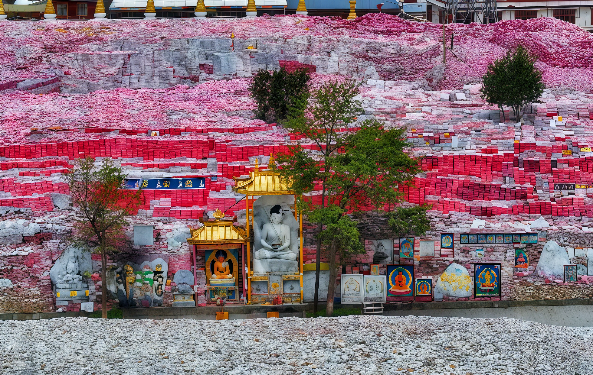 Синьчжай Цзяна Оригинальное название: Mani Stone: A Miracle of Faith Built from 2.5 Billion Stones-2