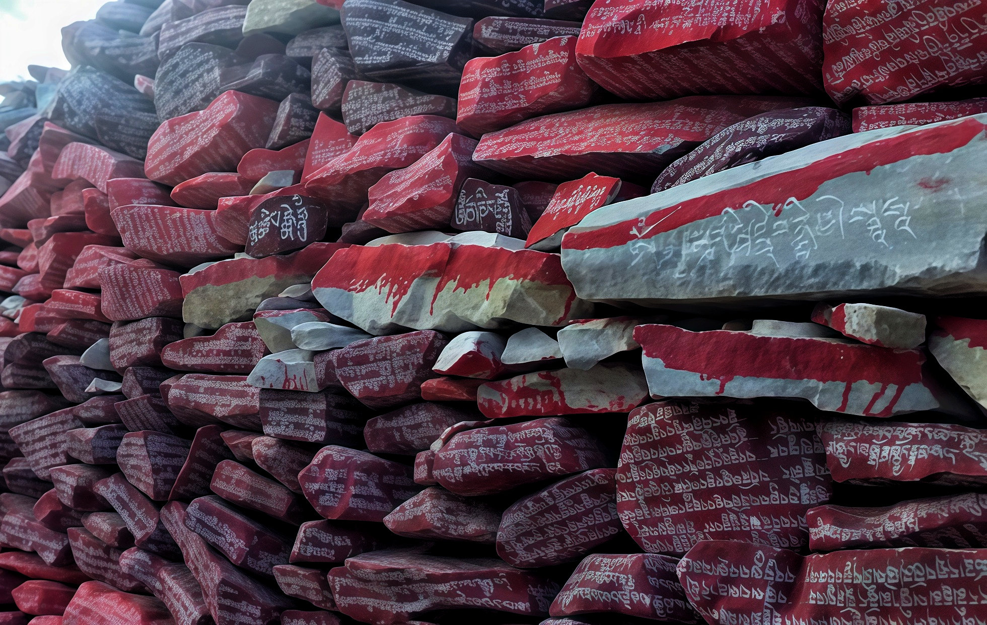 Синьчжай Цзяна Оригинальное название: Mani Stone: A Miracle of Faith Built from 2.5 Billion Stones-3