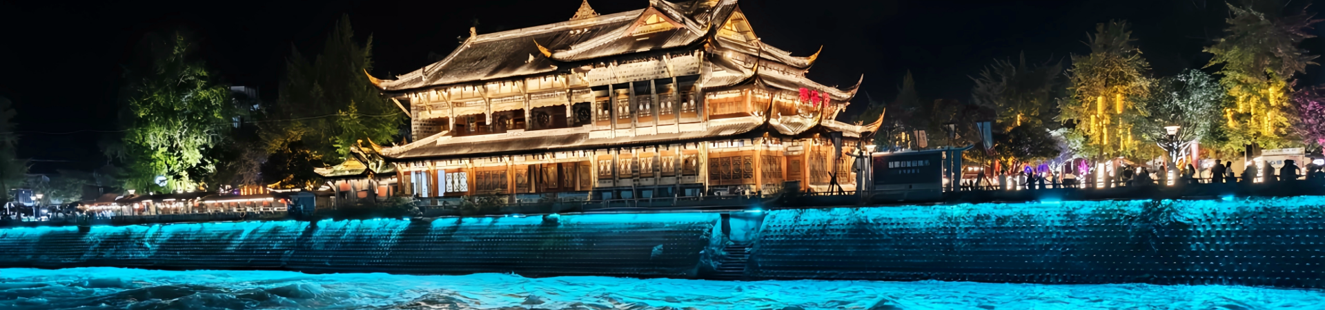 Dujiangyan Blue Tears: A Visual Guide to the South Bridge's Neon Night View